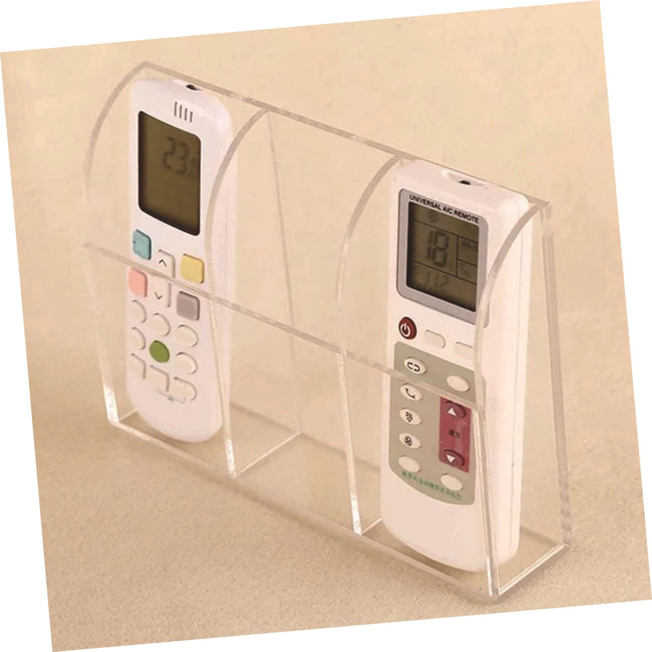 VALICLUD Soporte De Control Remoto De Pared Acrílico Transparente Estante De Almacenamiento Para Mandos Distancia Organizador De Control Remoto De Tv Para Uso Casa o Oficina