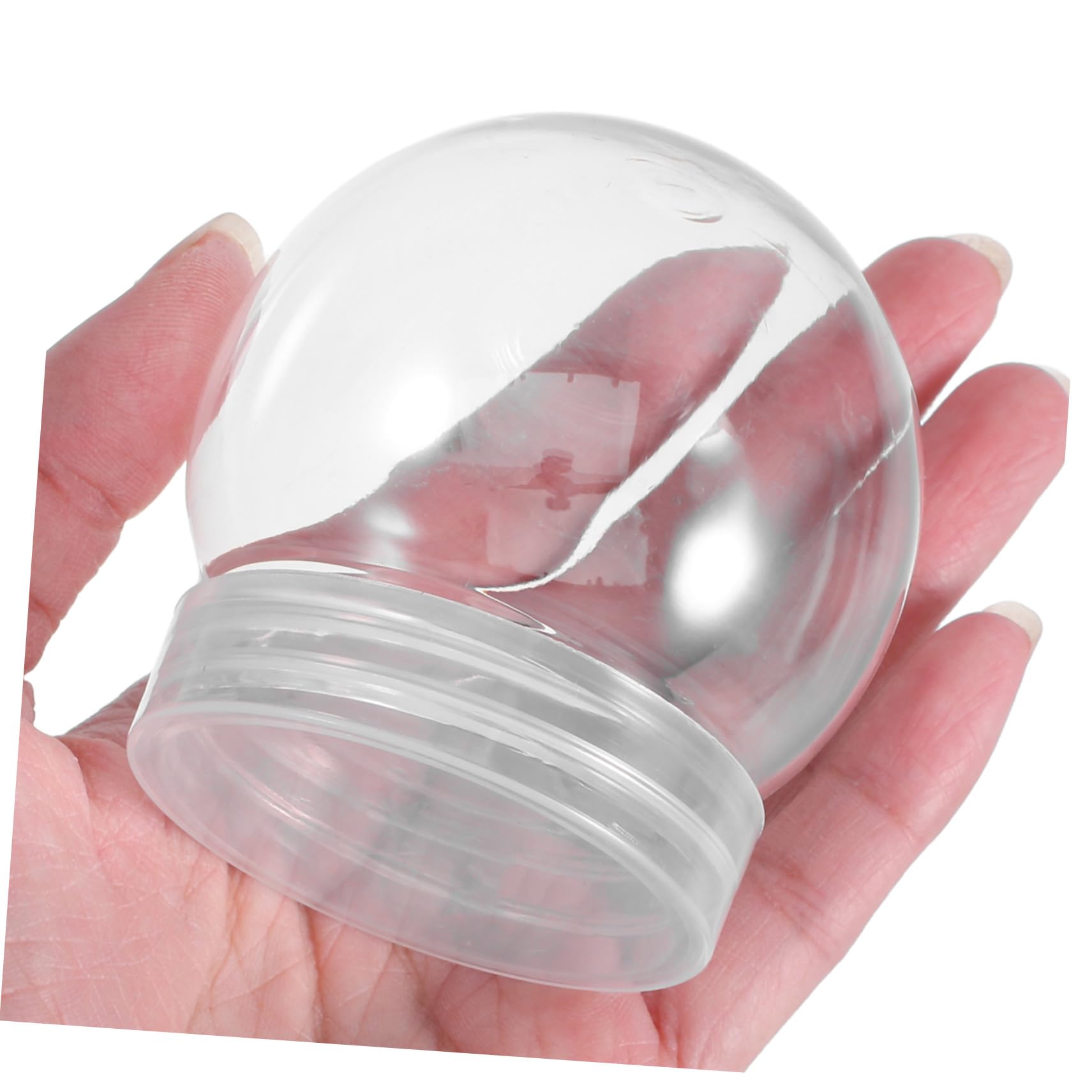 Boule à Neige Transparente Soi-même 150ml en Plastique Ronde Lot de 24 Pièces Haute Transparence Loisirs Créatifs Décoration De Noël