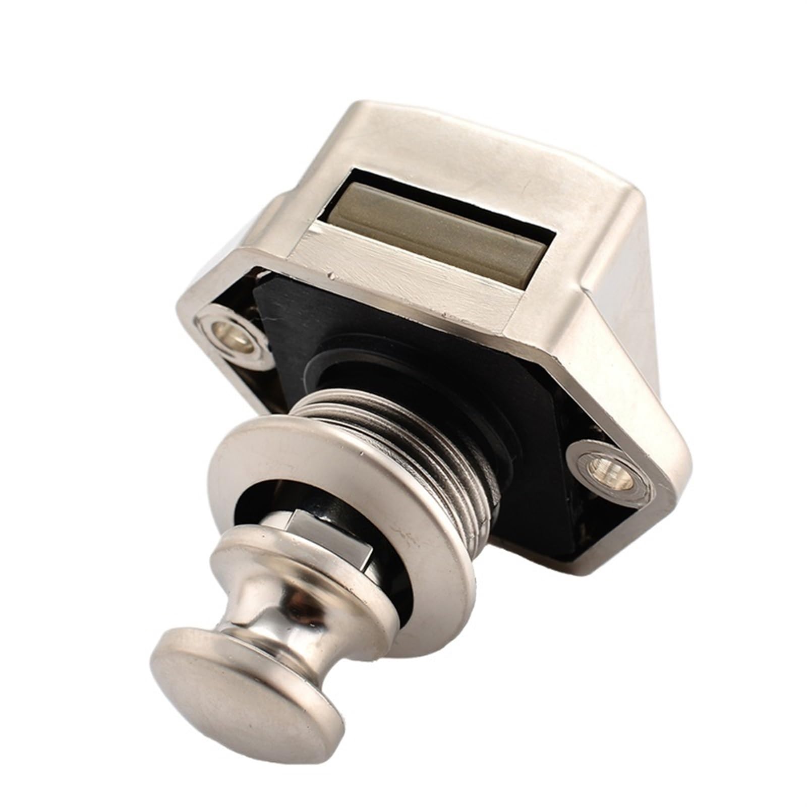 Wqgqpxob Small Pearl Nikel Camper Car Push Lock 20Mm Rv Caravan Boat Motor Home Cinet Drawer Latch Button Locks For Furniture Hardware 1Pcs(Small Pearl Nikel)