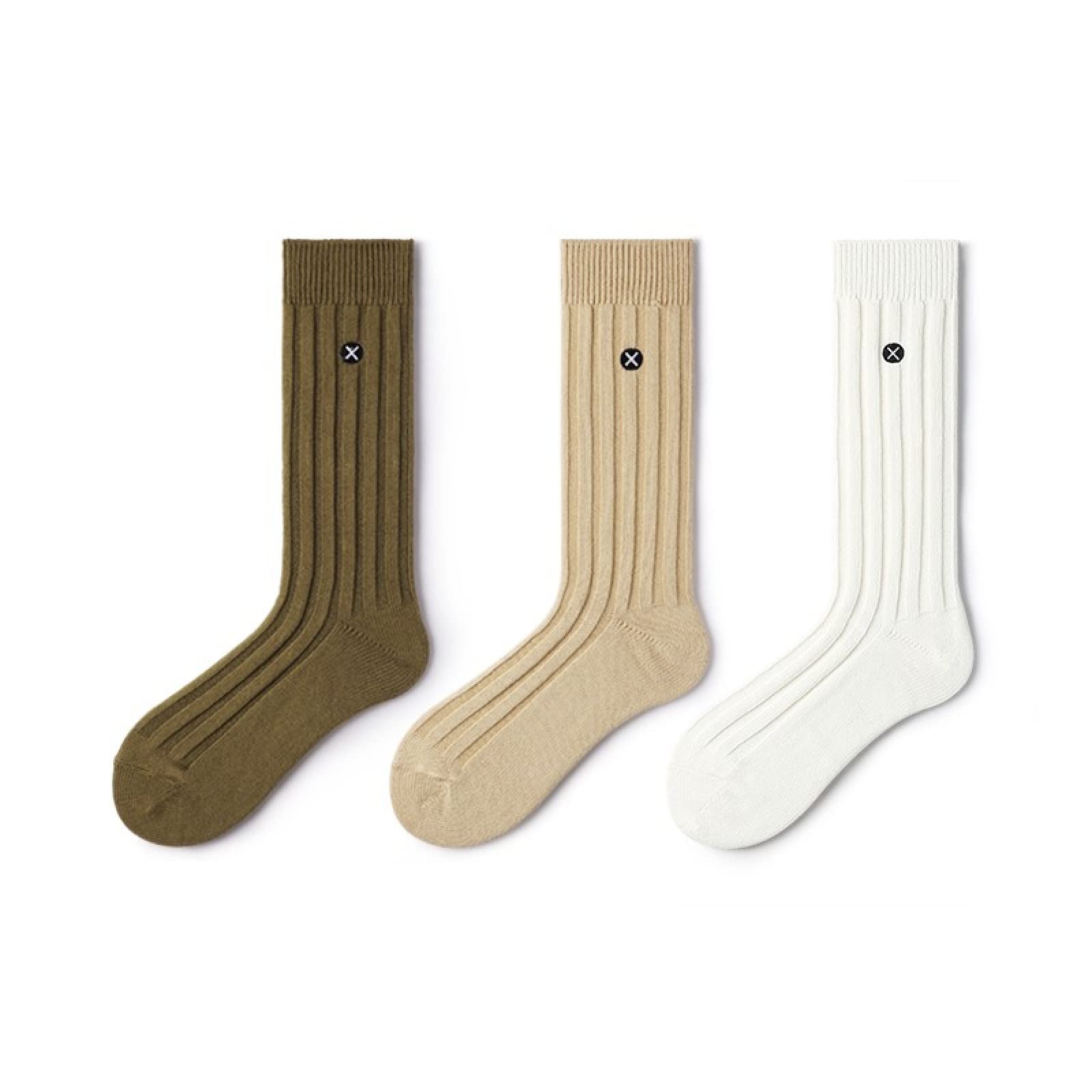 Calzino Calze Trekking Calze Running Calzini Corti Calzini Lunghi Calzini A Tubo Medio Da Uomo Ins Tide Ricamo Bianco Sport Ispessiti Linea Spessa Calze Giapponesi Calze Primaverili E Autunnali,Gruppo