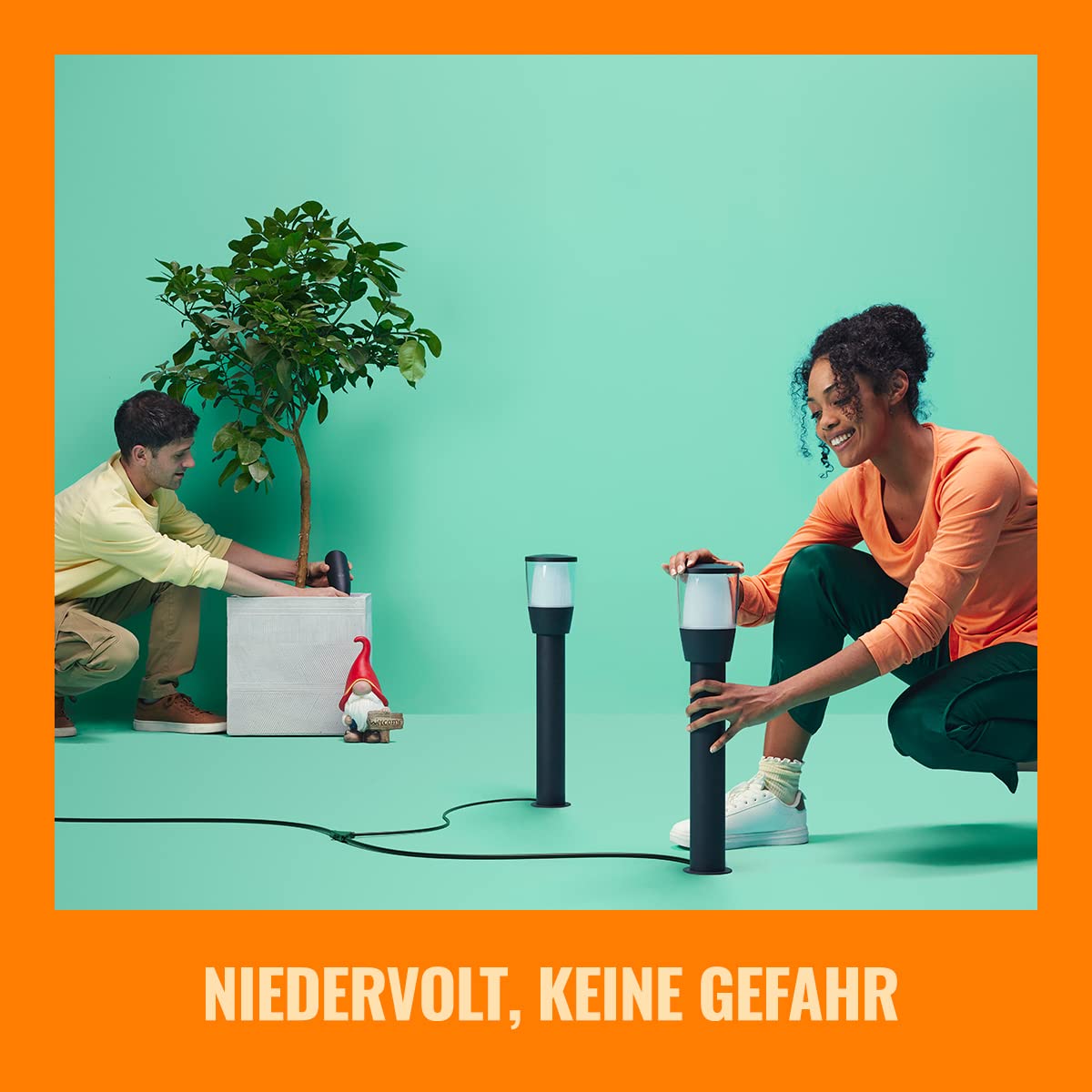 WiZ Tunable White and Color Outdoor Spot, dimmbar, warm- bis kaltweiß, 16 Mio. Farben, 12V, smarte Steuerung per App/Stimme über WLAN