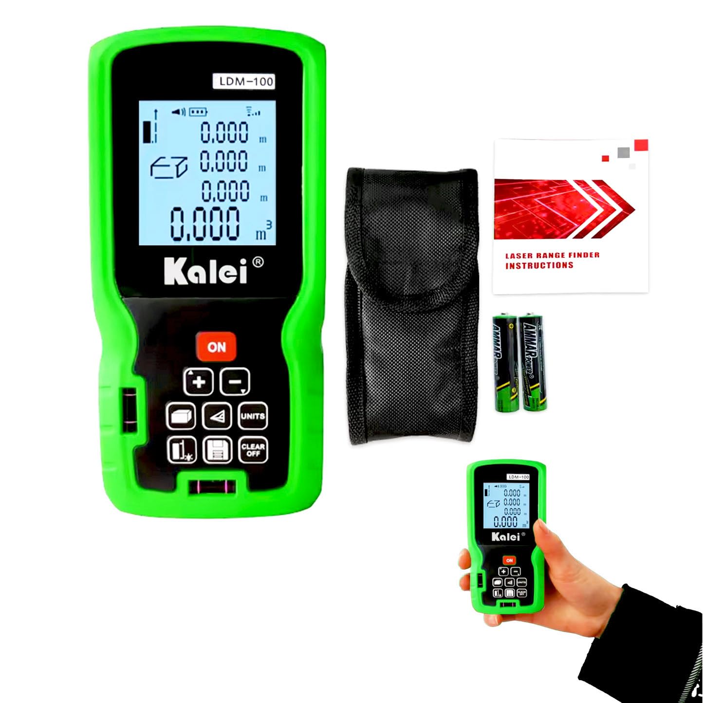 MECRAAF® Distance Measuring Meter Tape, 0.05 to 40 Meter | Laser Distance Meter with Backlit LCD & Pythagorean Mode | Area and Volume | Laser Range Finder | Digital Measuring Unit(40 Meter) (B0D4V2GLYF) Amazon Price History, Amazon Price Tracker