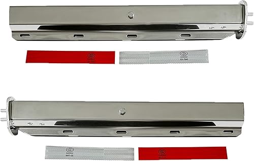 BST BSSP Par de aletas de barro rectas universales para semirremolques con patrón de pernos de 1-18 pulgadas, tractores Freightliner Kenworth