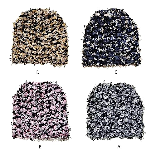 Hip-hop Unisex Girls Photo Props Versatile Messy Threads Hat for Autumn and Winter3