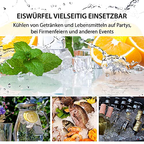 Syntrox Germany GG-185W Digitaler Edelstahl Eiswürfelbereiter max.150 Watt Eiswürfelmaschine Icemaker 3 vers. Eiswürfelgrößen – Bild 6