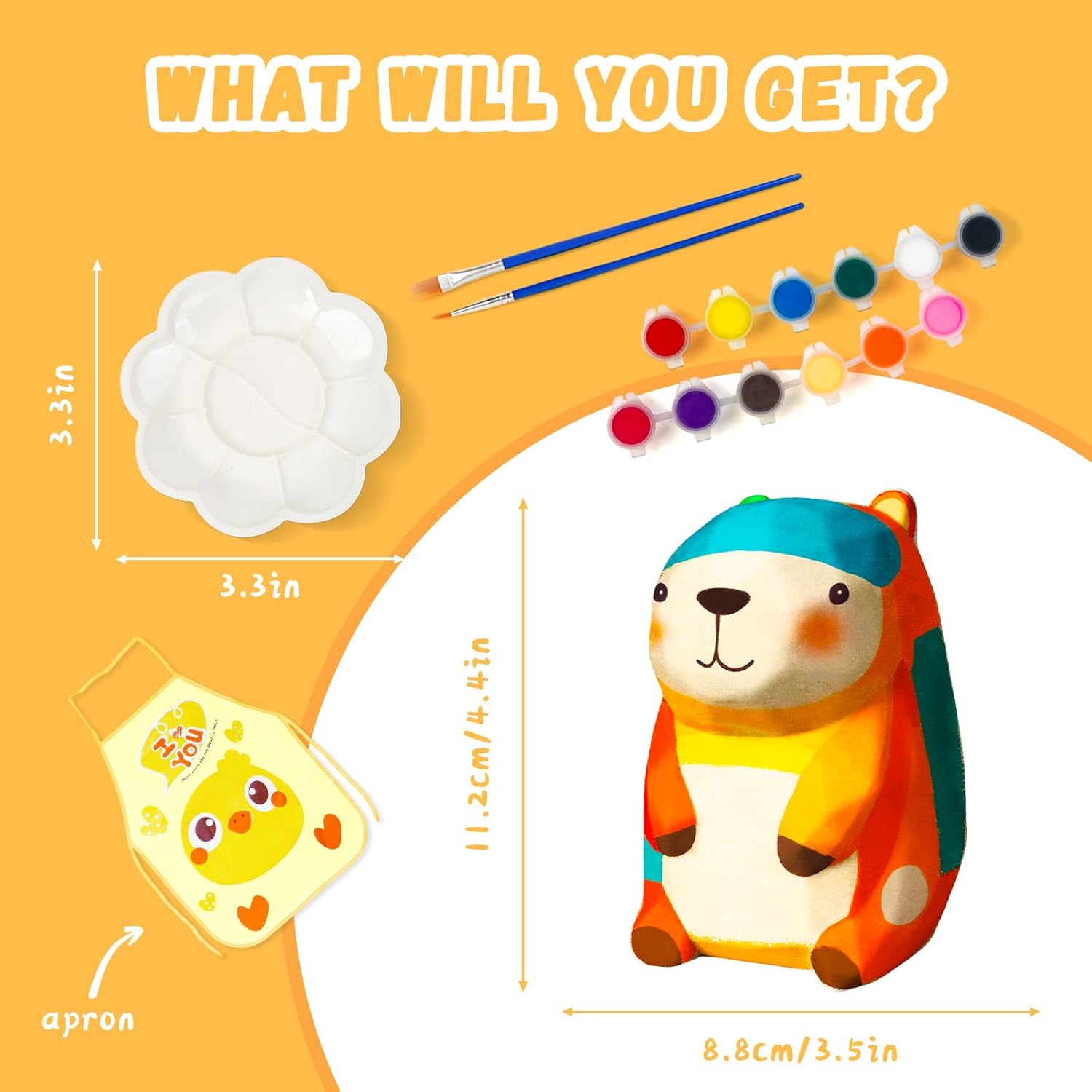 Paint Your Own Capybara Lamp Kit, Arts and Crafts for Kids Ages 8-12, Capybara Night Light for Kids Toys Girls 6-8, Gift for Girls Boys Birthday, Art Supplies Painting Craft Kits for Kids