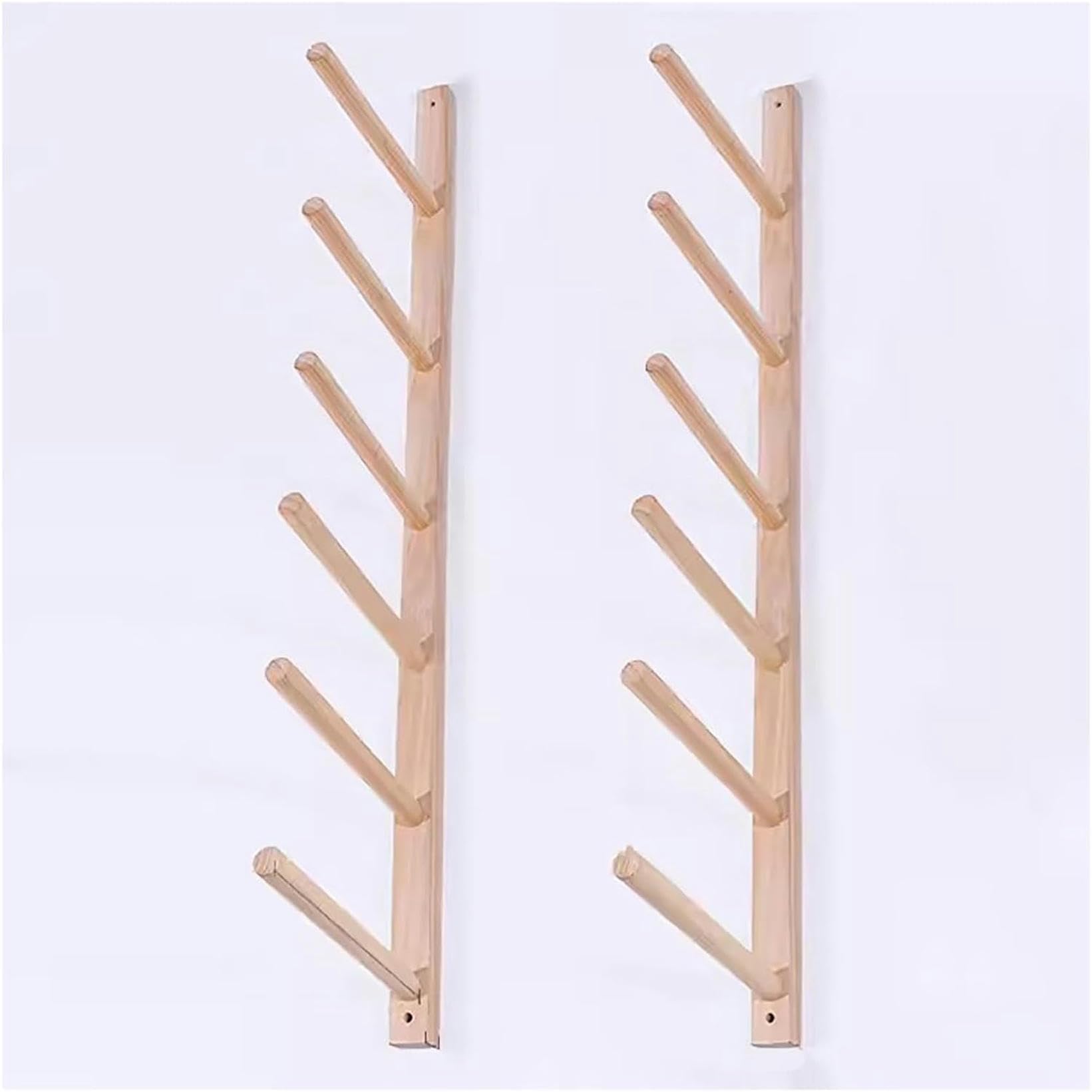 Support mural pour tapis de yoga en bois noble et robuste