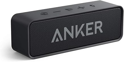 Anker Soundcore Bluetooth Speaker with Loud Stereo Sound, Rich Bass, 24-Hour Playtime, 66 ft Bluetooth Range, Built-in Mic. Perfect Portable Wireless Speaker for iPhone, Samsung and More