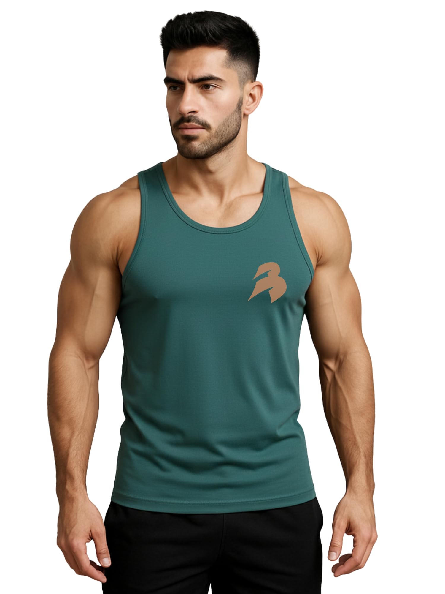 Men’s Bold Series Gym Tank Top – Quick-Dry Sleeveless Workout Vest with Bold Graphic Print for Fitness, Bodybuilding & Training-NCUT Bold-image-5