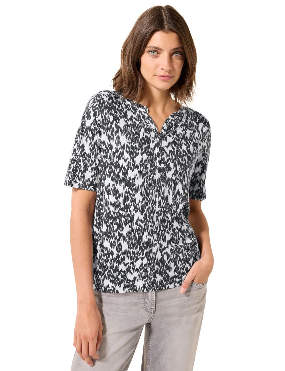 Cecil Women's B323379 T-Shirt, Vanilla White, M
