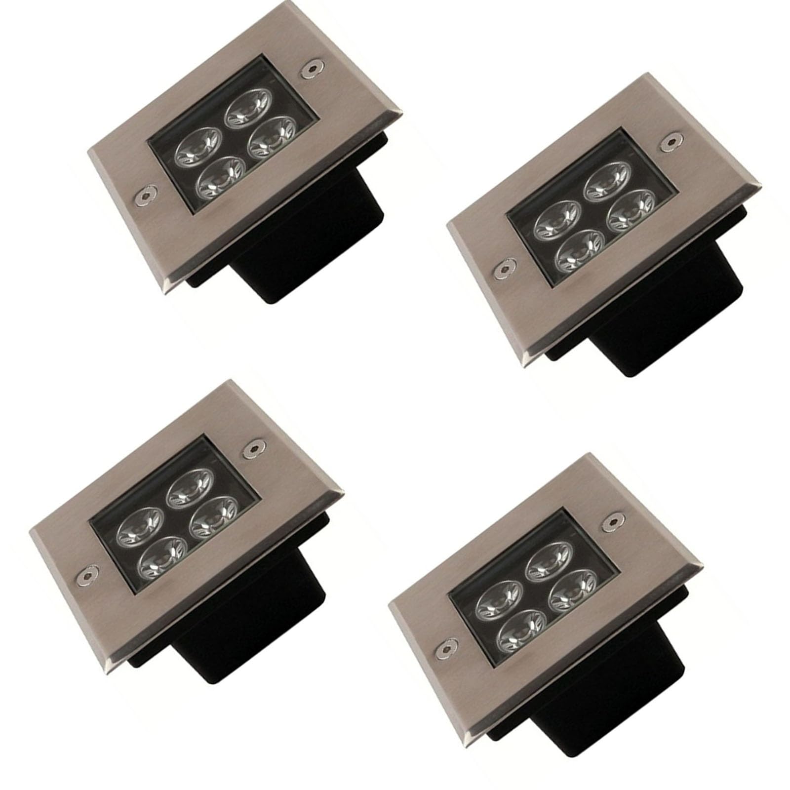 Spot de sol étanche IP66 carré pour sublimer votre éclairage paysager LED de terrasse