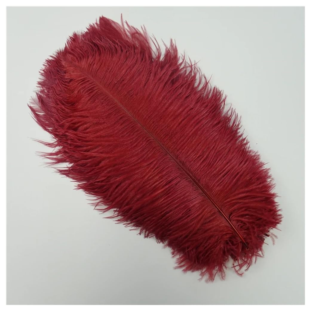 Décoration Table Halloween 10 Plumes D'autruche Naturelles (15