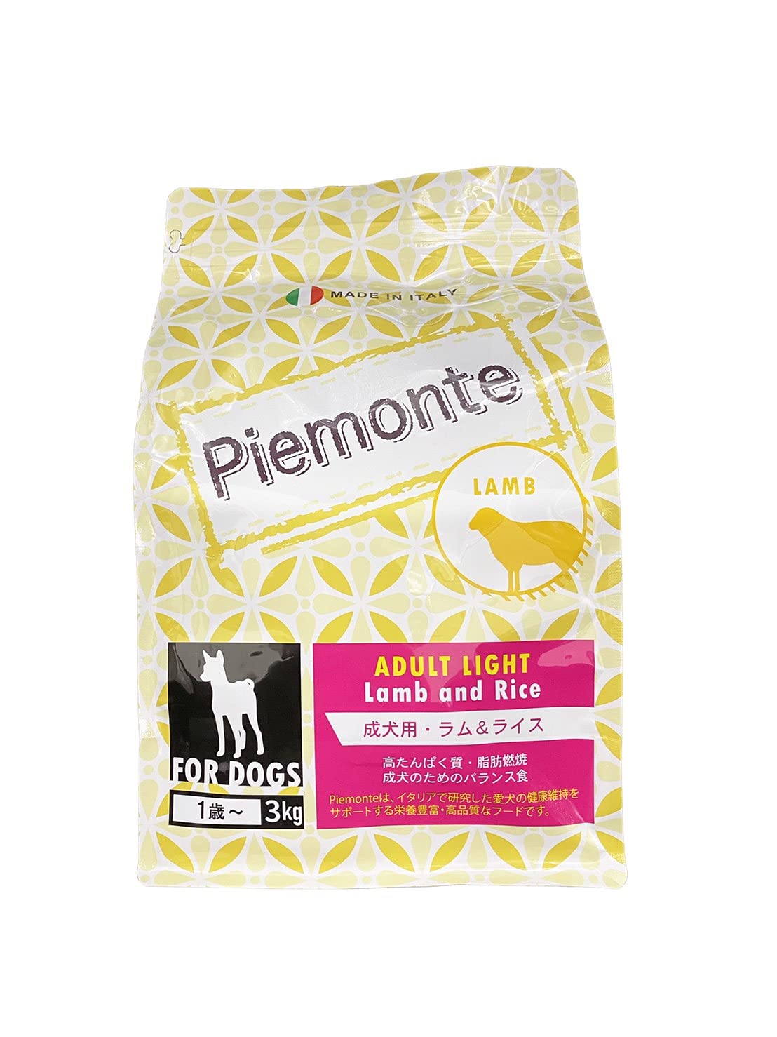 【成犬用 イタリア製ドッグフード 3kg】Piemonte ピエモンテ アダルト…