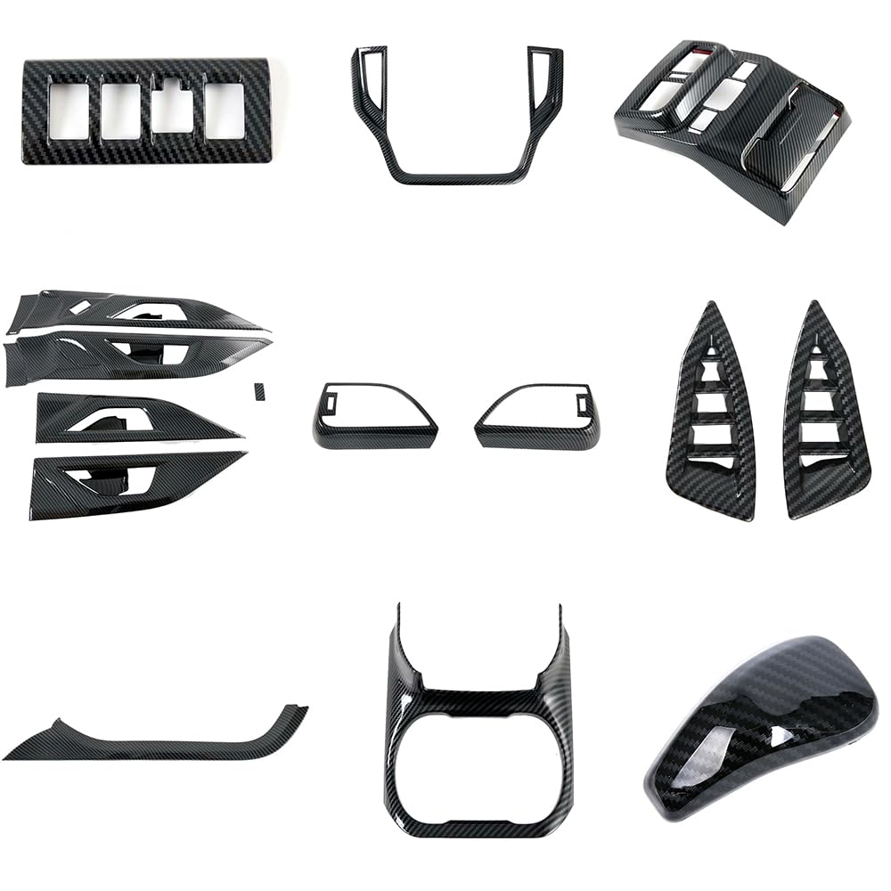 for Subaru Outback Legacy 2020 2021 2022 2023 Carbon Fiber Black Interior Decoration Cover Trim ABS Car Accessories