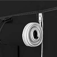 Vista 77 de 67" Portable Wardrobe Closet, Wardrobe Closet for Hanging Clothes with 2 Hanging Rods, 12 Clothes Storage Organizer Shelves, Non-Woven Fabric Grey