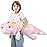 Tianmihou 40inch Gaint Dinosaur Plush Stuffed Animals, Soft Rainbow Dinosaurs Stuffed Large Body Pillow Toy, Cute Plushies Gift for Kids Boys Girls Birthday, Halloween, Christmas