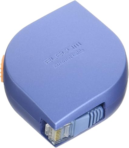 エレコム LANケーブル 2m モバイル 巻き取り式 CAT5e準拠 ブルーシルバー LD-MCTF/BS2