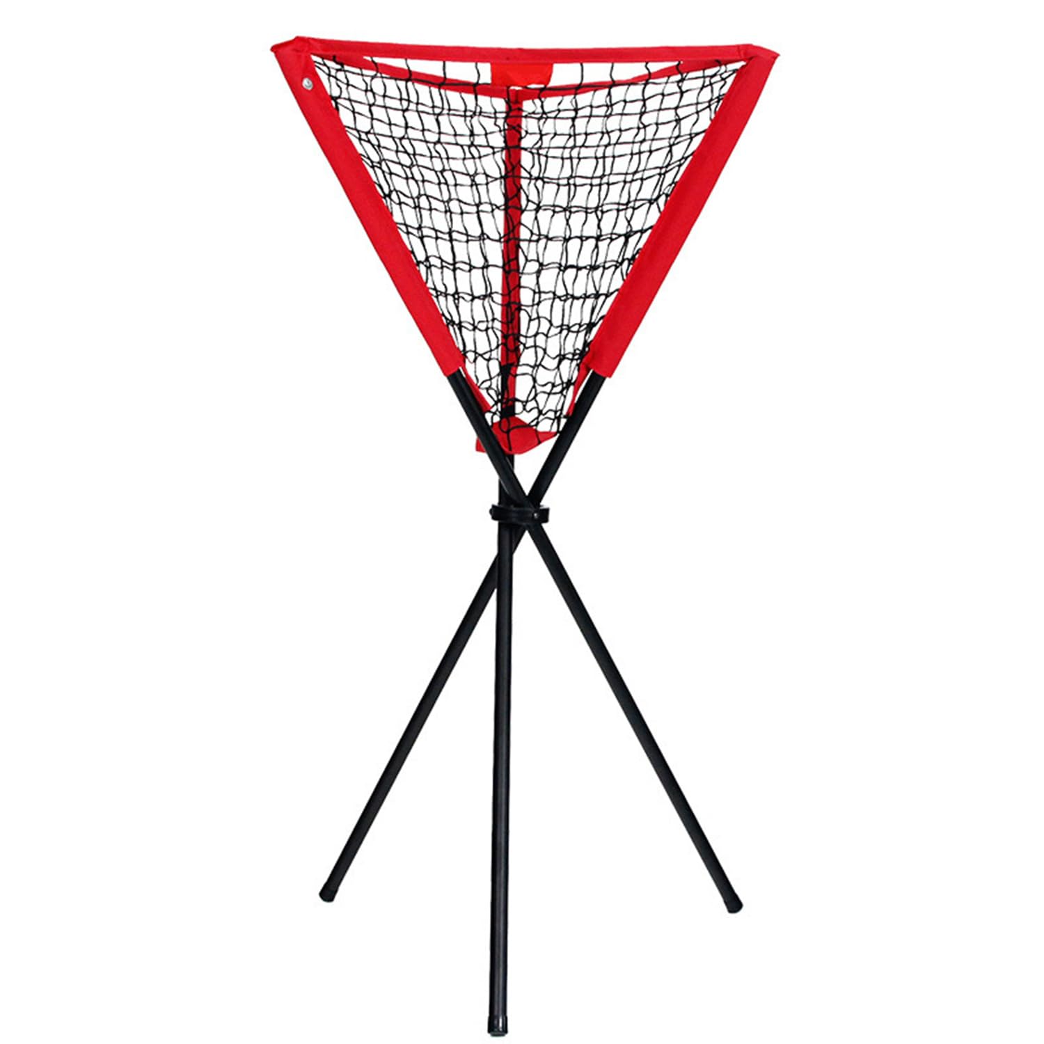 JETOLAKQ Portable Ball Caddy, Collapsible Ball Hopper with Net, Holds 65+ Baseball/Tennis/Pickleball Balls, Heavy Duty Ball Bucket for Training Practice, Easy Assembly & Storage for Coaches & Players