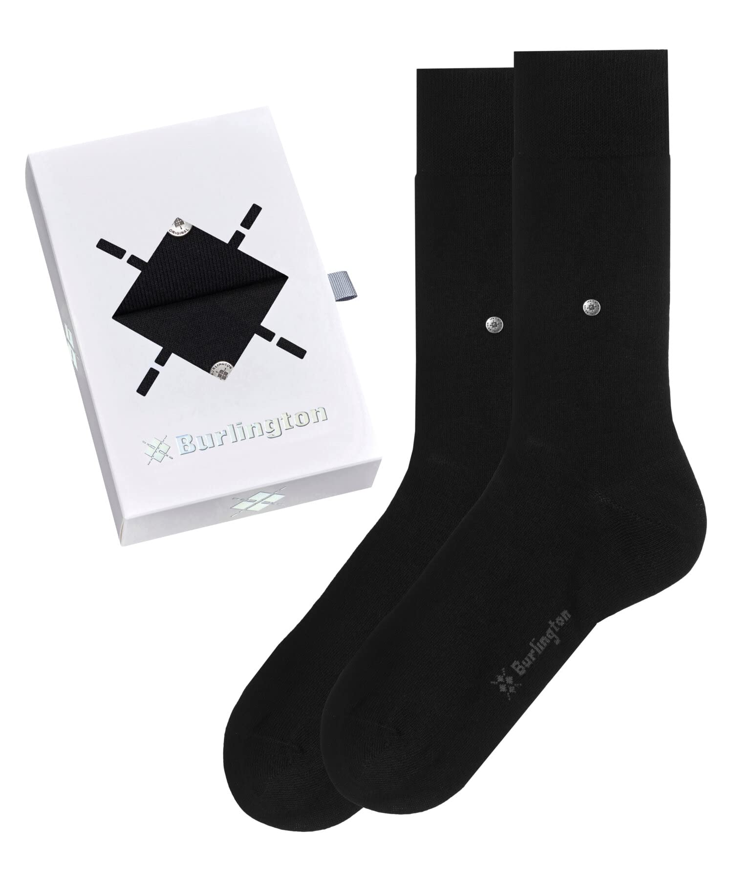 Burlington Gift Box 2-Pack Uni Black size 40-46