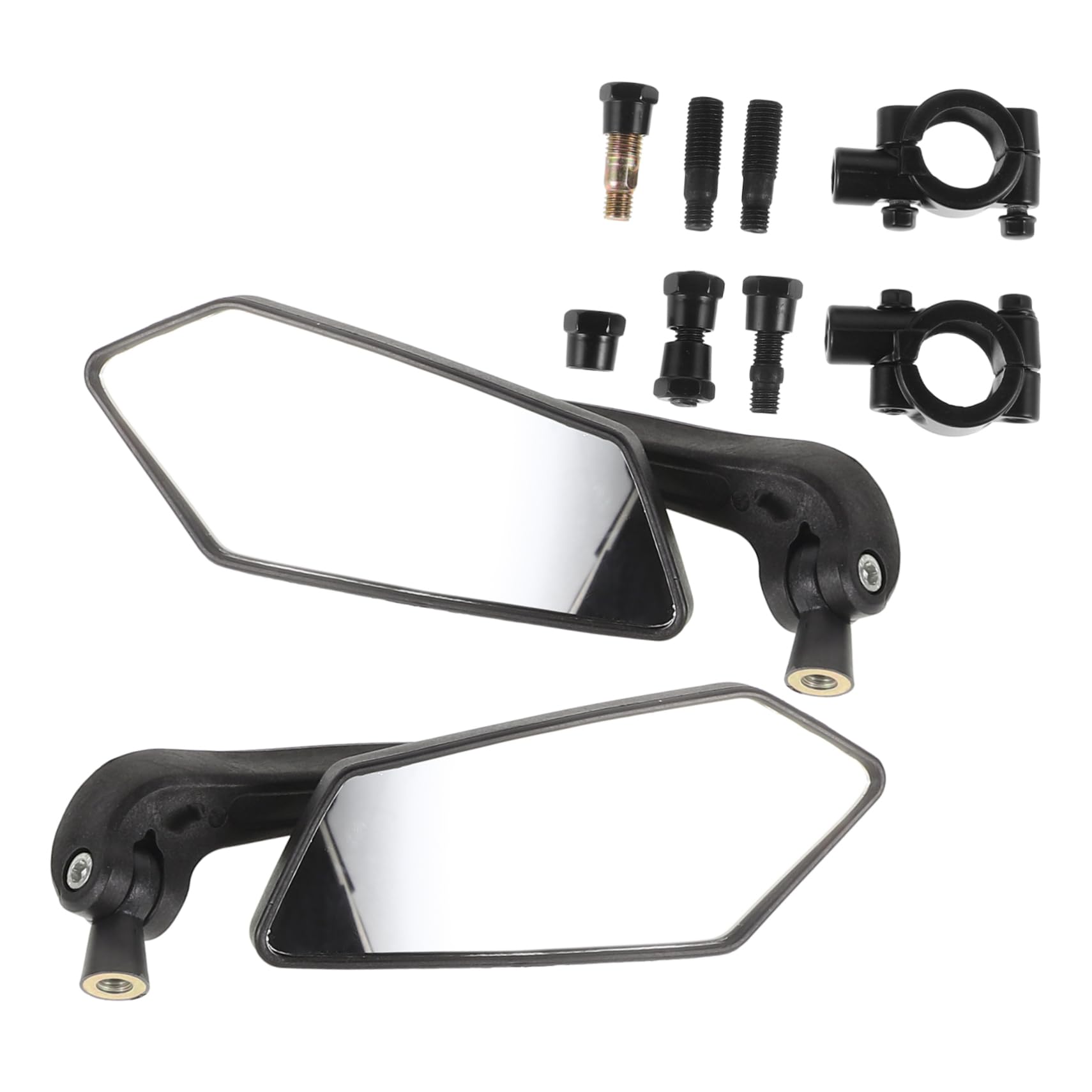 SOESFOUFU 1Pair Cycling Rear View Mirror Handlebar Mount Bicycle Mirror Sturdy and Shock Resistant Design Versatile Use for Bikes and Motorcycles Enhanced Safety for Riders