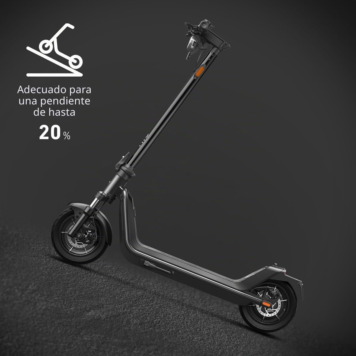 NIU Patinete eléctrico con Permiso de circulación (según el Modelo, Alcance de hasta 60 km y Carga de 120 kg; neumáticos Extra Anchos; Superficie de Rodadura Grande; Manillar más Ancho y más Alto,