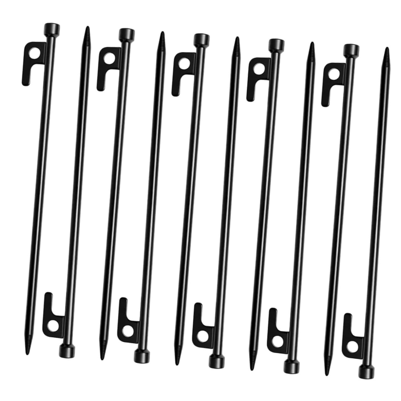 Hemobllo 10 Piezas Clavos Prueba De Viento Fijaciones De Carpas Estacas De Metal Estacas para Carpas Artículos para Acampar para Camping Exteriores
