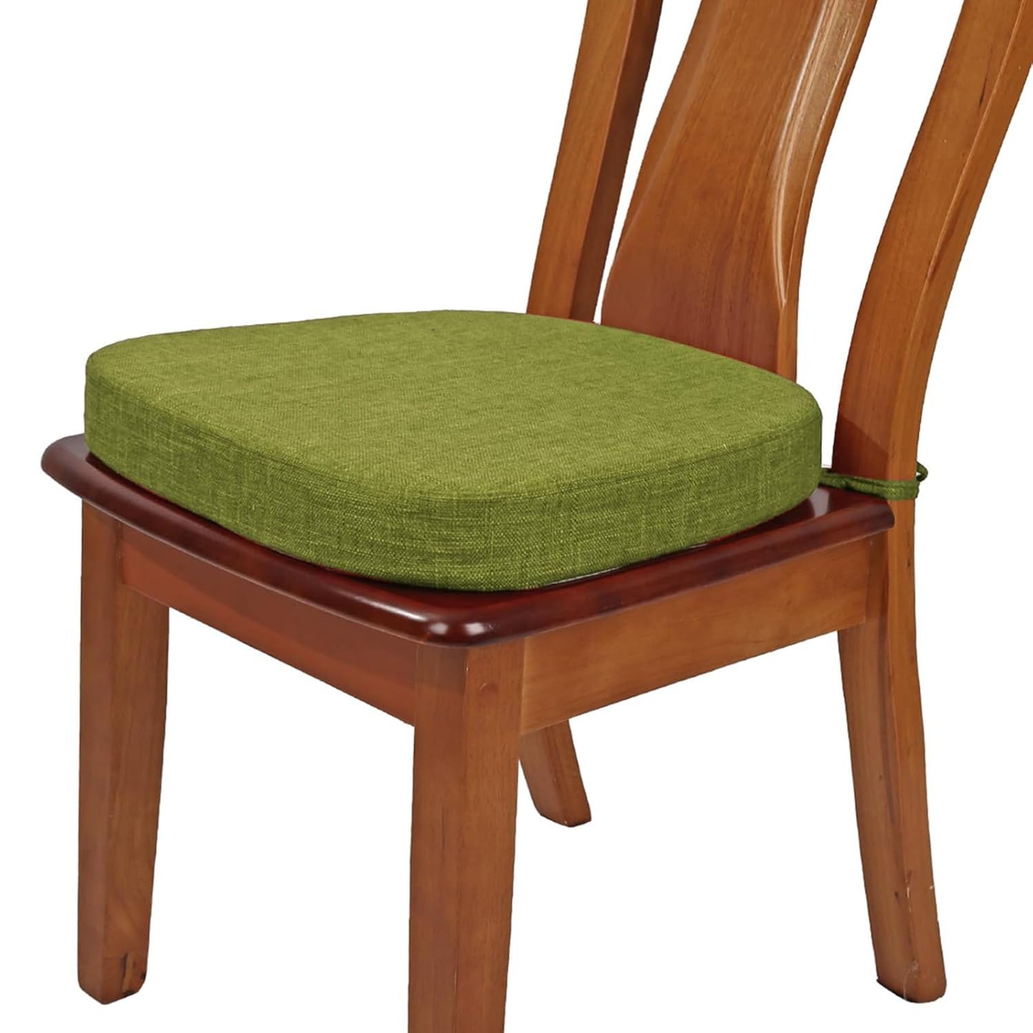 Holomaalahi Grass Green Chair With Cushion 45X45x3cm Chair Pads For Dining Chairs With Ties & Removable Cover