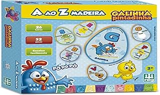 Nig Brinquedos Jogo A ao Z Galinha Pintadinha em Madeira