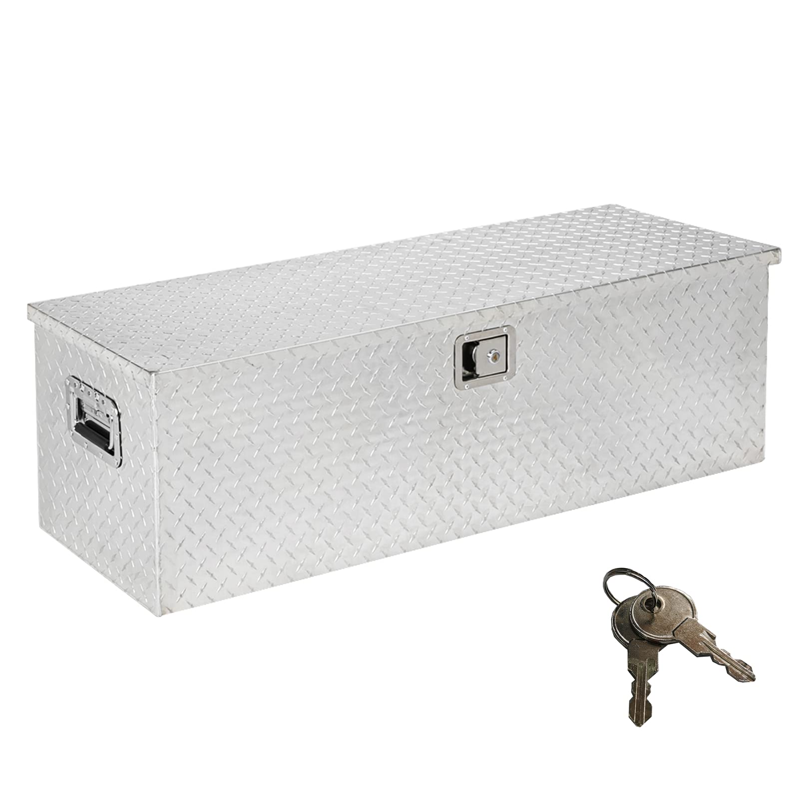 Buy TUFFIOM 48 inch Heavy Duty Aluminum Truck Tool Box, Diamond Plate Trailer Pickup ATV Truck