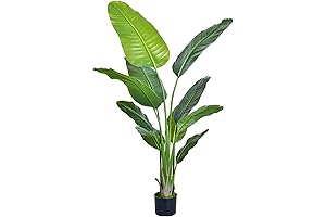 1 Pack 5ft Faux Tropical Artificial Bird of Paradise Plant