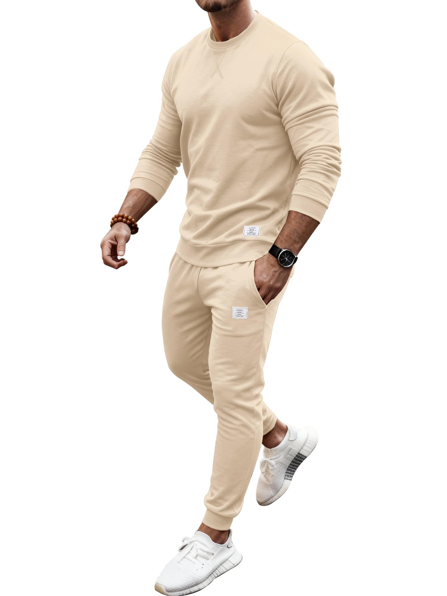 Men's 2 Piece Sweatsuit Casual Outfits Sets
