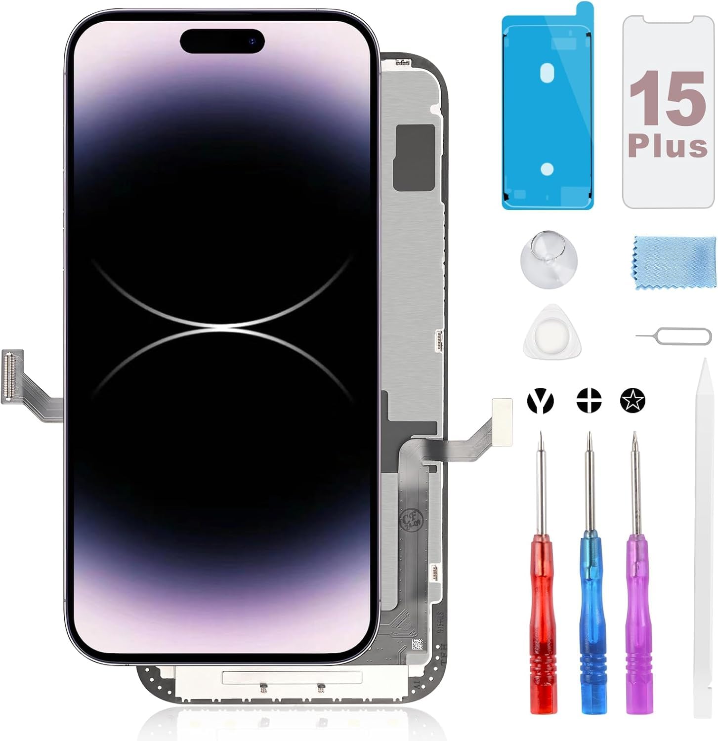 iPhone15プラスフロントパネル 液晶ガラス画面 液晶パネル For iPhone 