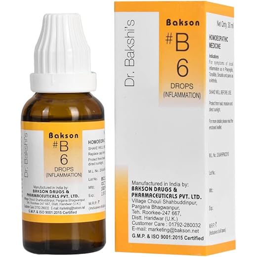 Bakson B6 Inflammation Drops 30ml