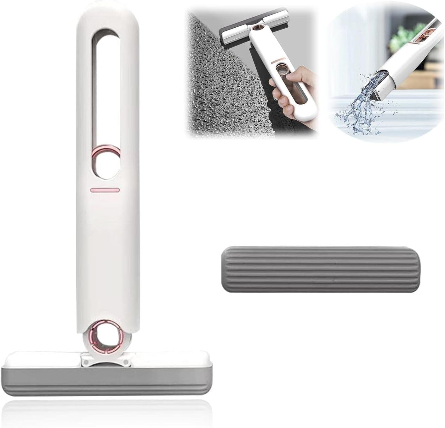 Aktnil Multi-Purpose Window & Surface Squeegee with Replaceable Silicone Blade - Efficient Cleaning Tool for Glass, Shower, and Mirrors - Ergonomic Handle, Streak-Free Wiping, and Easy Storage (B0DFTQK97S) Amazon Price History, Amazon Price Tracker