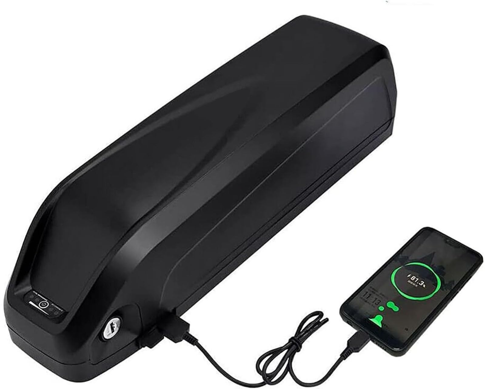 48V 52V E-Bike Batería, 48V 52V 13Ah 15Ah 20Ah Batería De Bicicleta Eléctrica con Cargador, 4/5 Pines Puerto USB para Motor 1000W 750W 500W 350W 200W