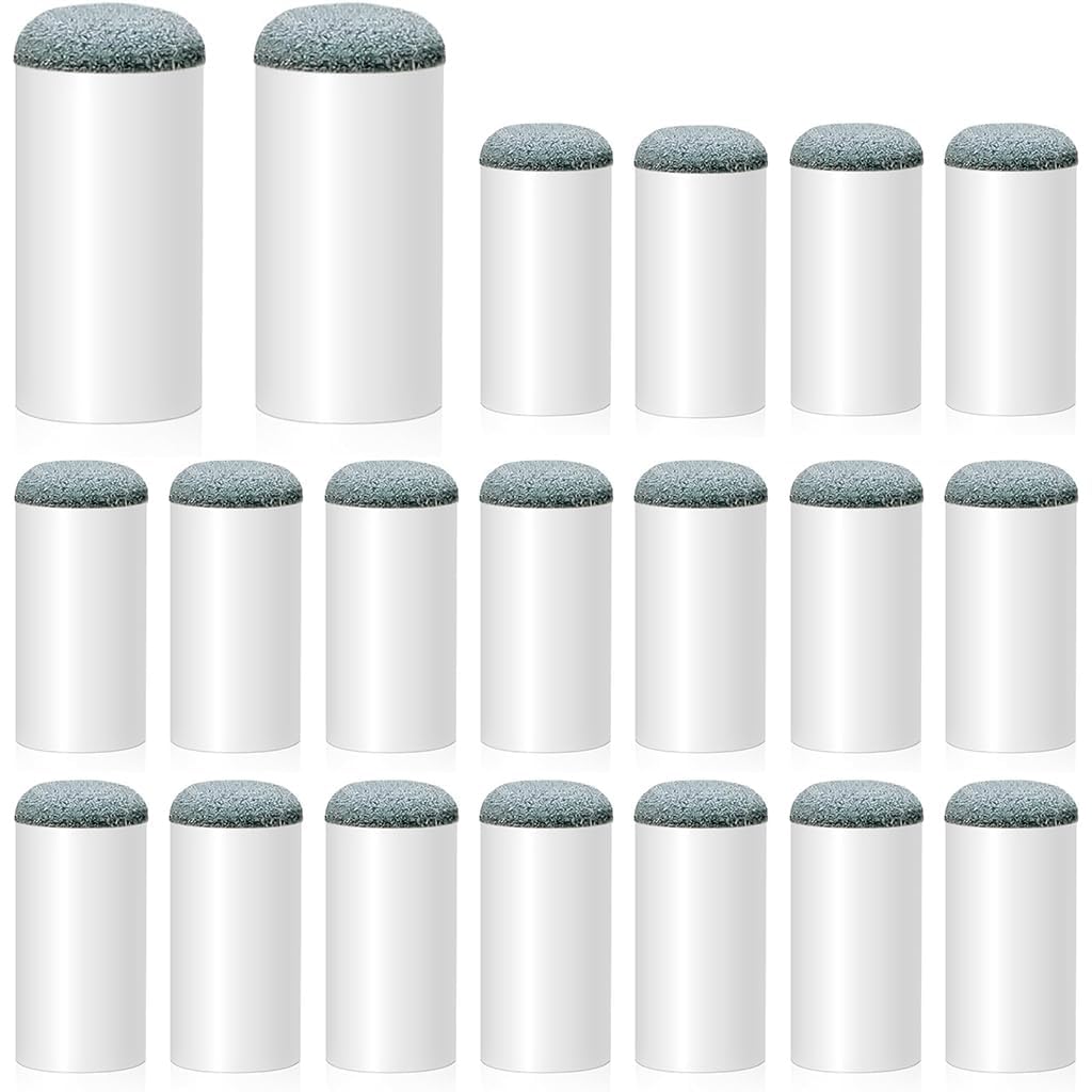 JBB Snooker & Pool Slip on Cue Tip in 9 mm Size (20 Pieces)