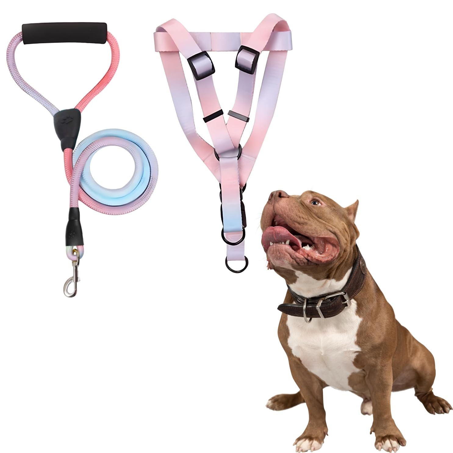 Toy Truffle Dog Rainbow Leash Harness, Stylish & Secure Pet Walking Solution for Dogs & Cats, Secure Pet Walking, Stylish Pet Accessories, Comfortable Pet Leash, Durable Nylon Material. (B0D9VM58LX) Amazon Price History, Amazon Price Tracker