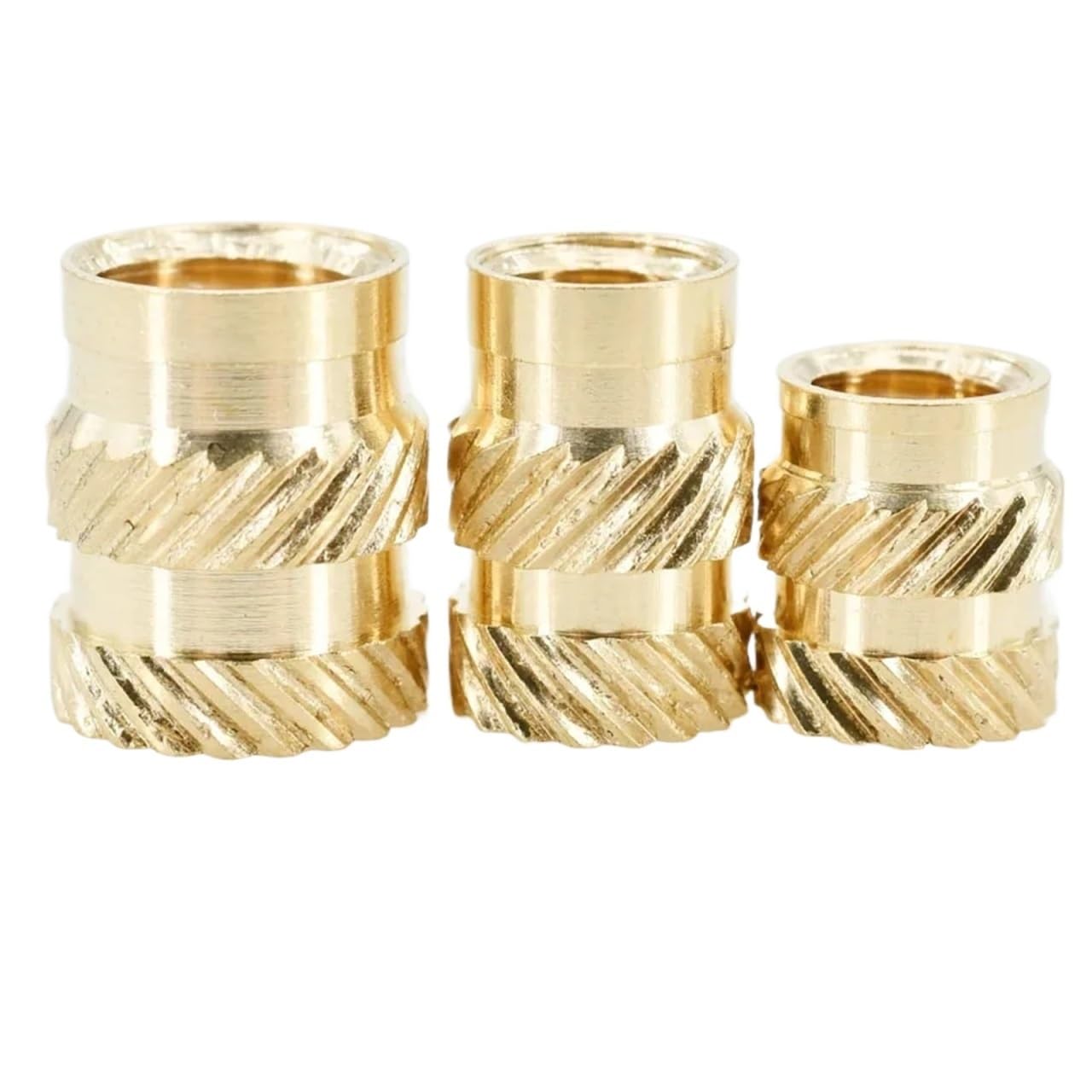 Insertos termofijables de latón, Insertos roscados moleteados termofusibles de latón for impresión 3D, varios tamaños, 550 piezas(M4x6x6)