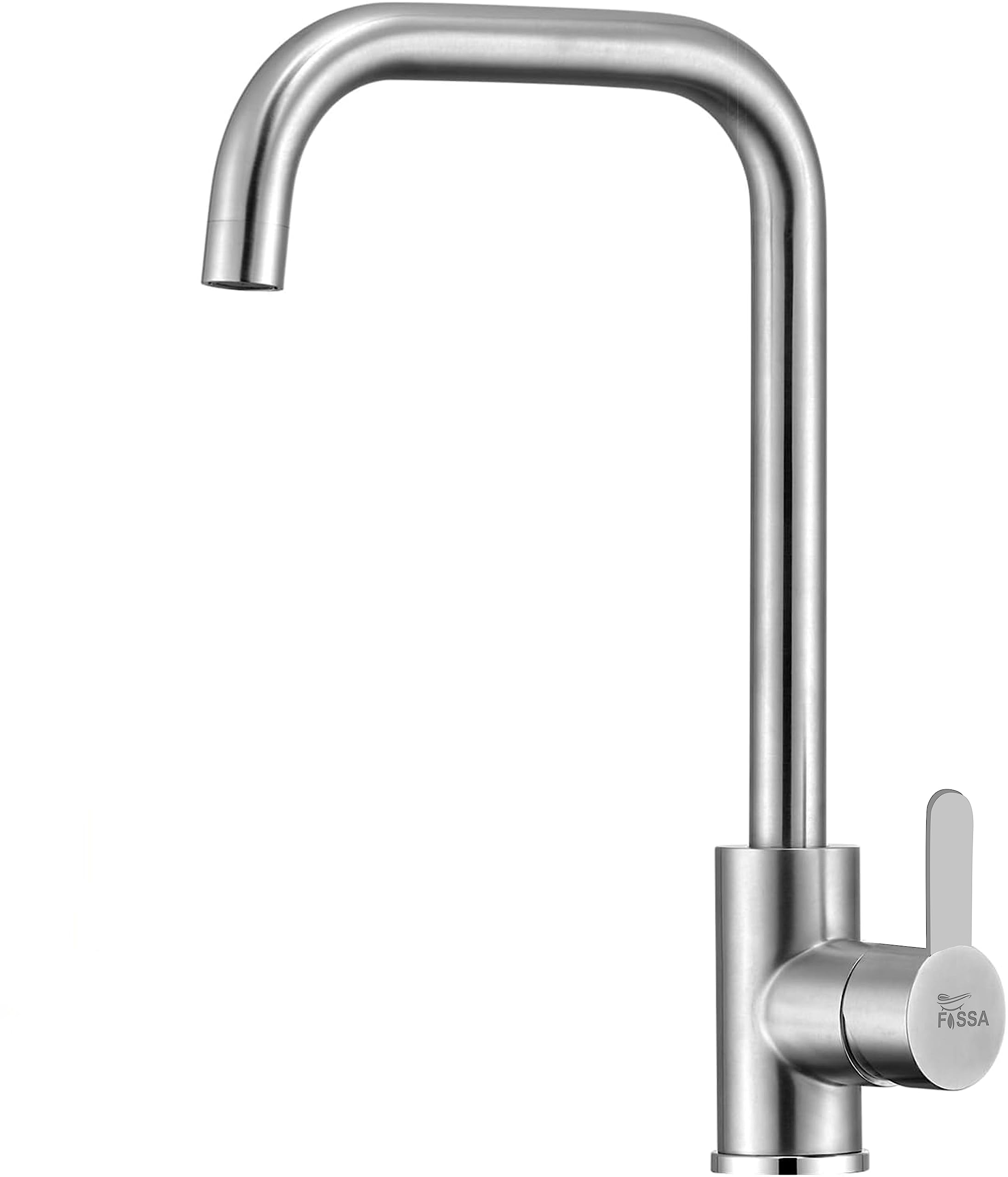Fossa High Pressure Kitchen Faucet 360° Swivel, Stainless Steel Kitchen Faucet, Kitchen Mixer Tap with High L Bend Spout-257mm (Silver) (B0C8YWF975) Amazon Price History, Amazon Price Tracker