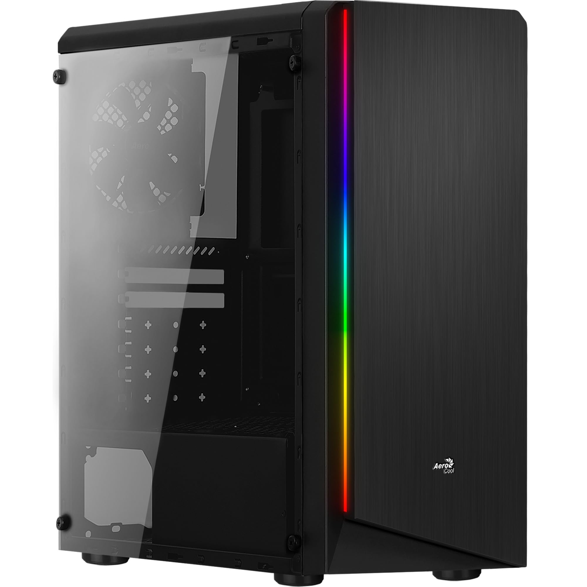AeroCool CS107 V2 MicroATX PC Case Side Window 3 x 120mm FRGB Fan CS107V2 Black — view 17
