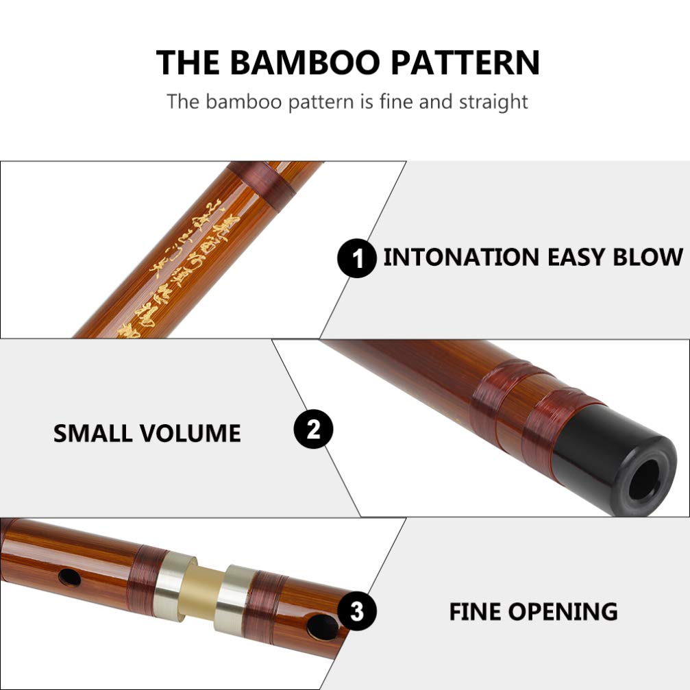 MILISTEN Flauta De Bambú De Viento Chino Flauta Dizi Flauta Clarinete Flauta China De Madera Flauta De Madera Flauta Principiante Dizi Chino Tradicional En Caja Bambú Amargo Pífano