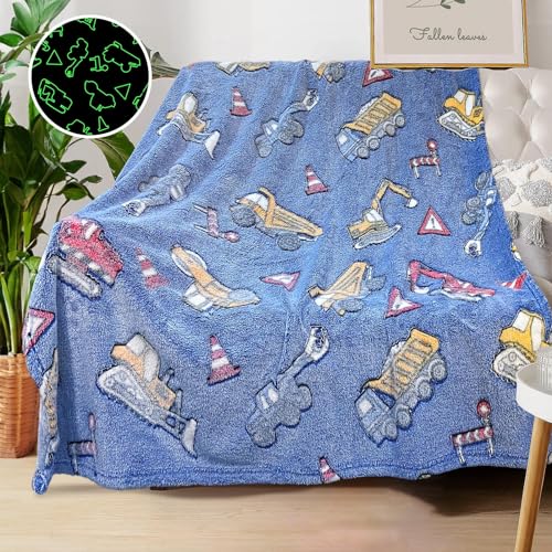 Tractor Blanket for Boys, Construction Blanket for Boys, Car Blanket for Boys, Kids Blankets for Boys, Toddler Blanket for Kids, Personalized Baby Blankets for Boys, Birthday 40"x 50"
