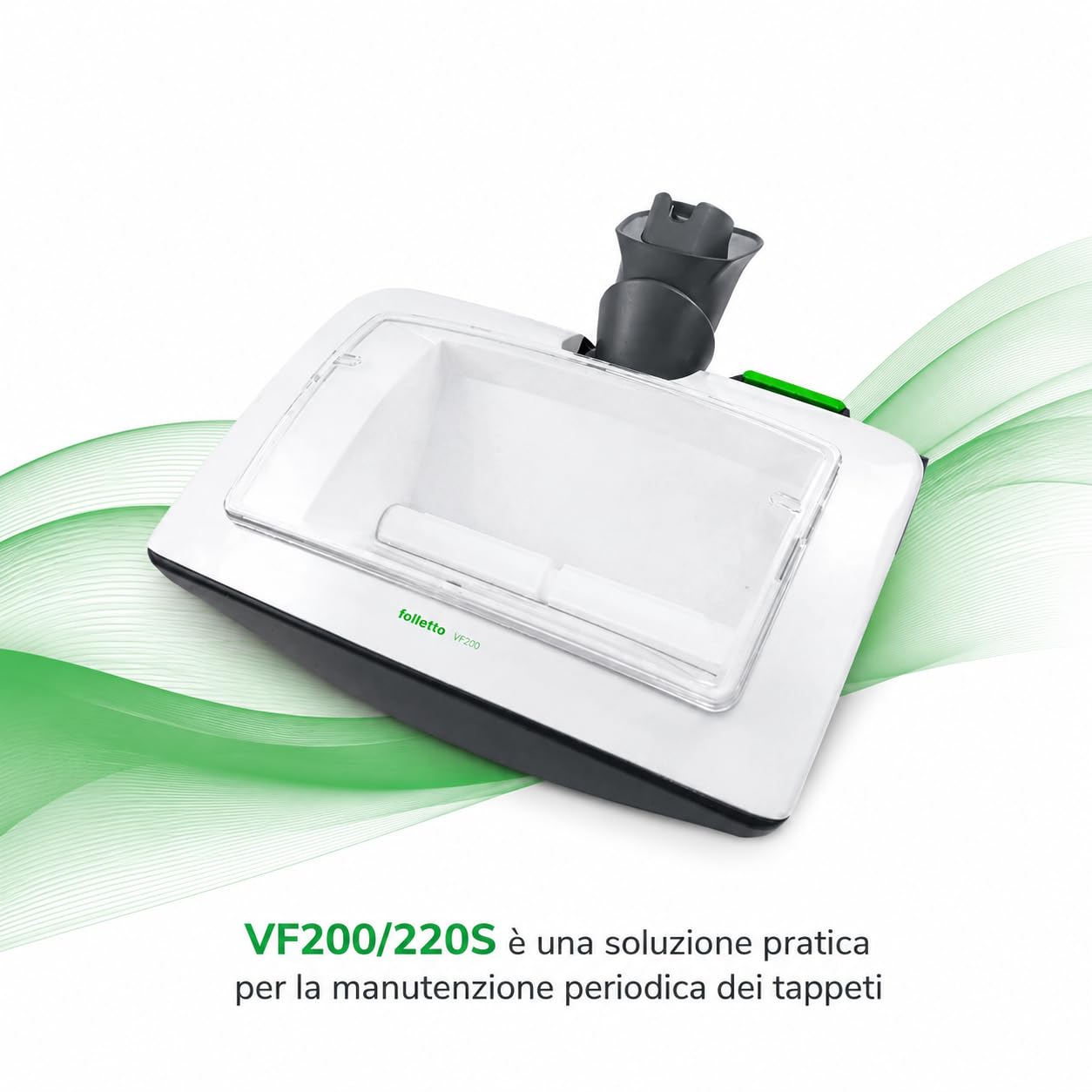 Lavatappeto VF200/220S NUOVO ORIGINALE per Folletto VK200/220S - Accessorio per Pulizia Tappeti e Moquette Ricambio ORIGINALE per Rinfrescare Superfici, Tessili Casa