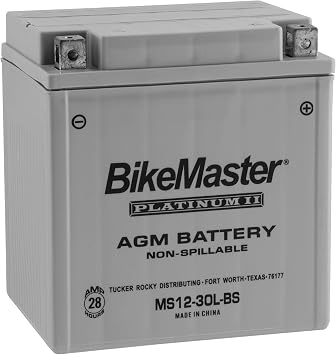 BikeMaster - AGM Battery - MS12-30L-BS 780728