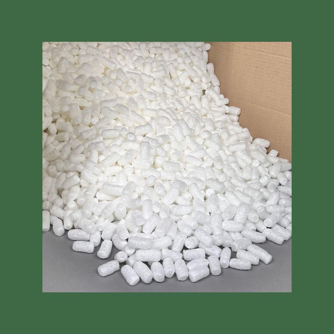 Fichas de embalaje BIO blancas biodegradables de almidón de maíz - 250 l chips acolchados