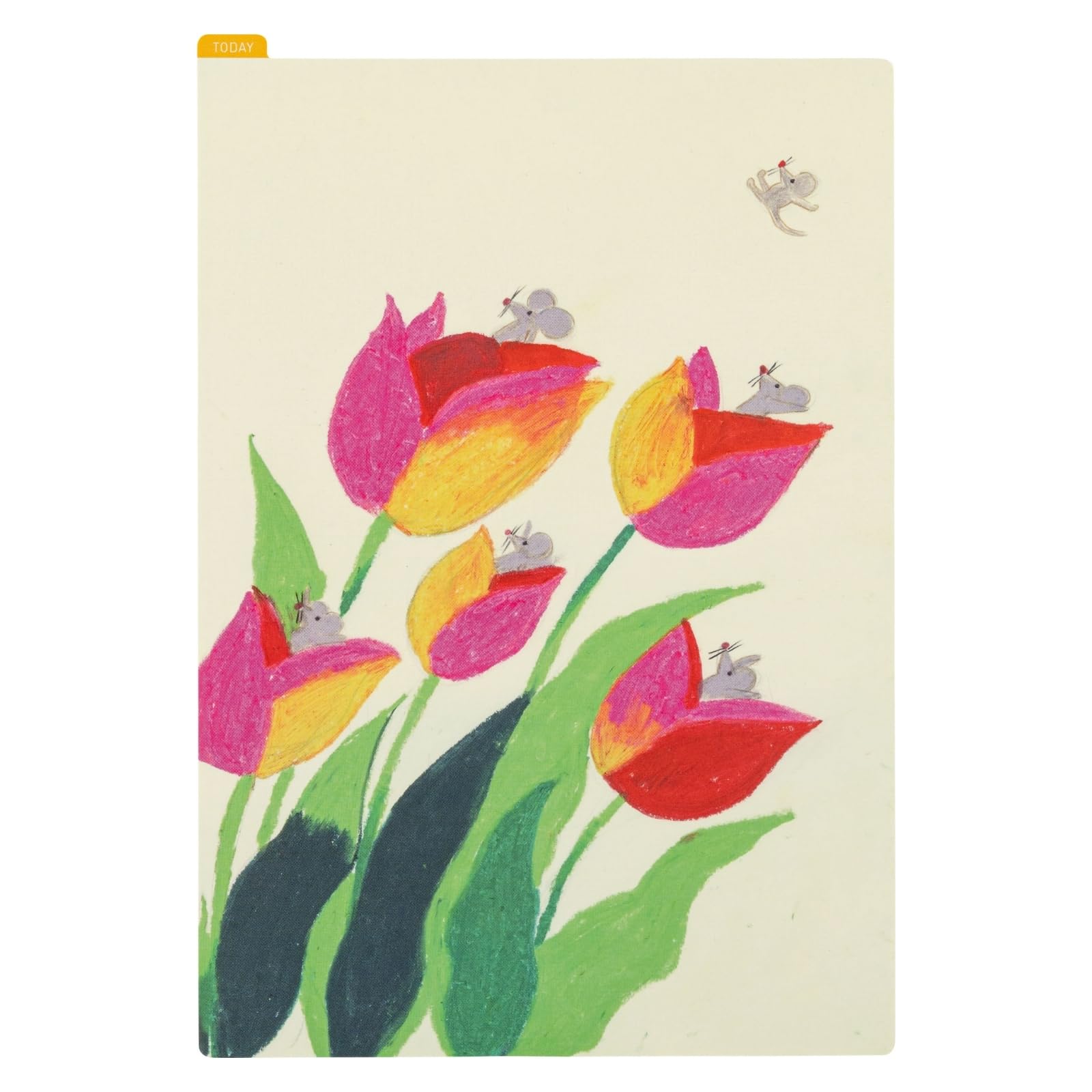 Hobonichi Techo Cousin Pencil Board Keiko Shibata Swaying Tulip Yupo