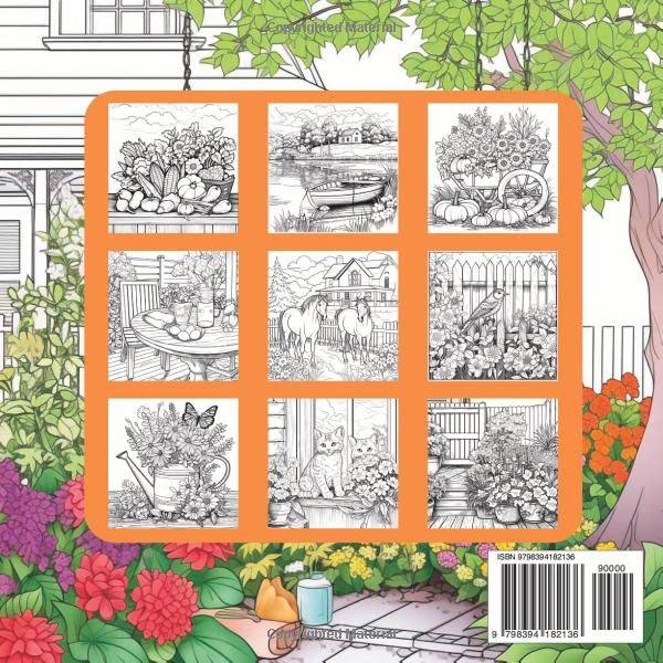 Relaxing Coloring Book: Amazing Illustrations Adult coloring book with stress relieving and relaxation designs flowers, animals, landscapes for meditation, mindfulness, and inner peace image 3