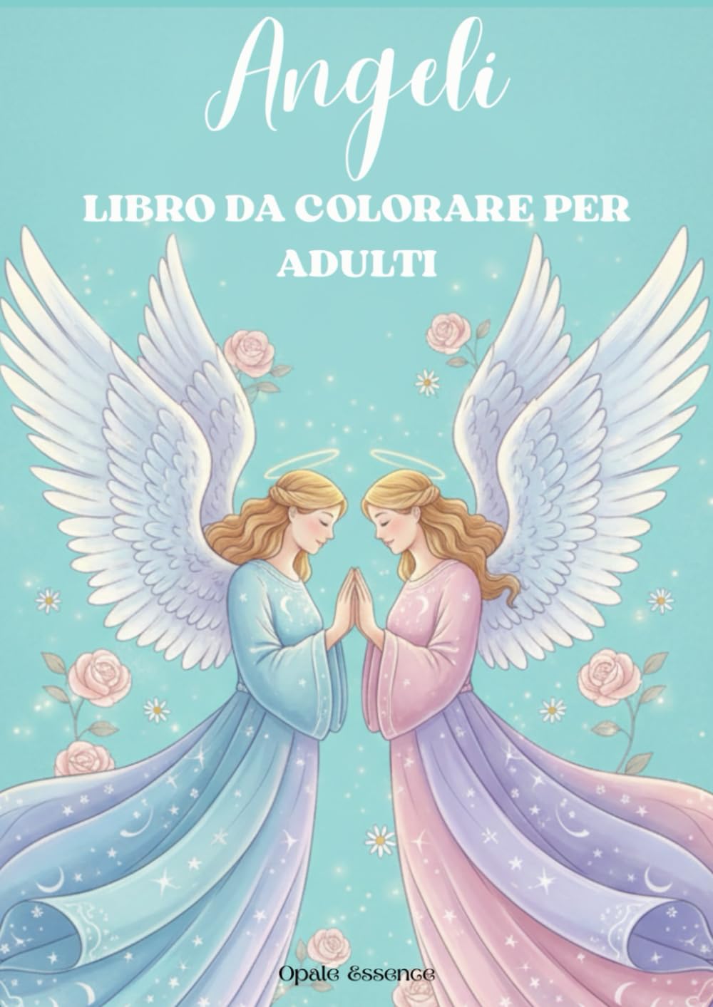 Angeli: Libro da colorare per adulti