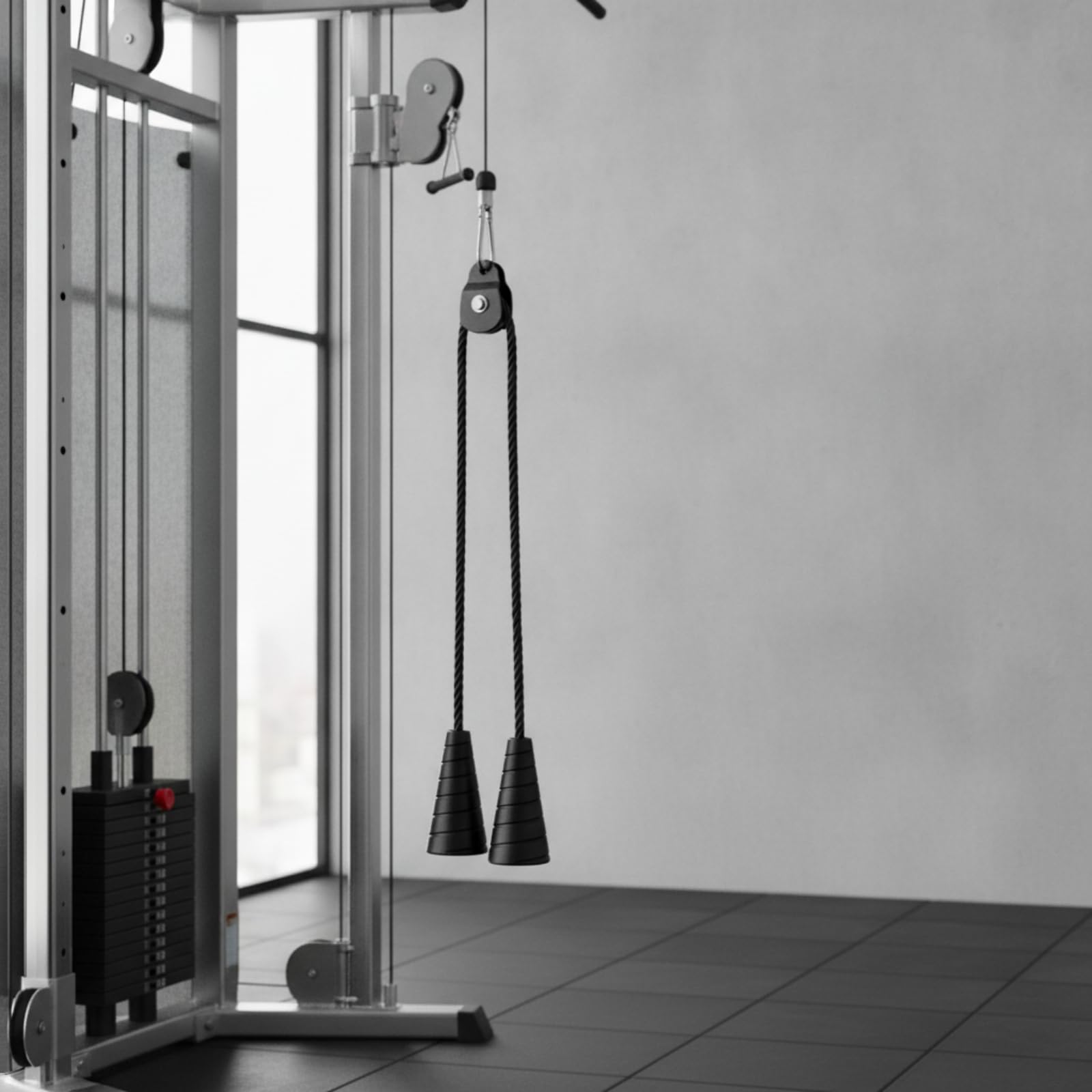 Cuerda de Entrenamiento con Puntas de Goma Antideslizantes y Enganche de Acero para Jalones y Aperturas con Diseño Flexible para Movimientos