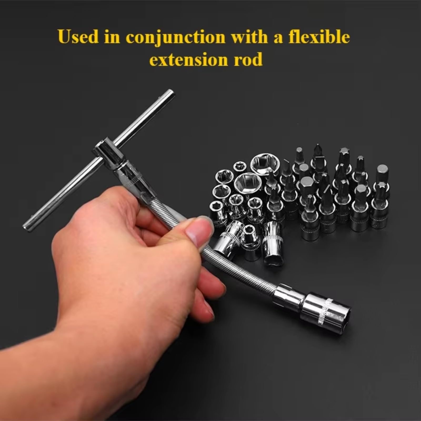 Cassetta Attrezzi Completa Set Di Strumenti Riparazione Da 53 Pezzi Con Prese E Custodia Set Di Chiavi Per Strumenti Di Riparazione Auto Per La Manutenzione Del Veicolo Utensili Manuali